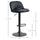 Bar Stools, Bar Stools with Backs, Swivel Seat, Velvet-Touch Fabric, Soft Upholstery for Kitchen, Bar, â€ŽAdjustable Bar Stools, Black