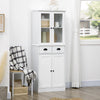 61" Kitchen Pantry Cabinet with Storage, White