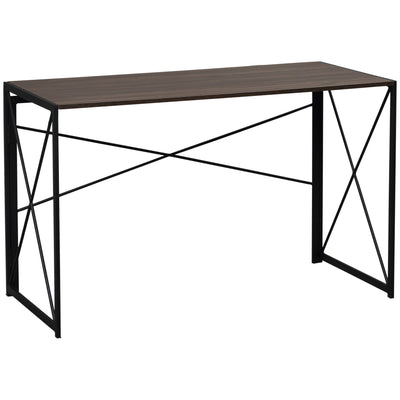 Folding Computer Writing Desk with Metal Frame for Home Office , 47.25