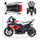Licensed BMW HP4 Kids Electric Motorcycle Ride-On Toy 3-Wheels 6V Battery Powered Motorbike with Music for Girls Boy 18 - 60 Months, Red
