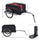 Red Bicycle Cargo Trailer, Two-Wheel Bike Luggage Wagon Trailer with Removable Cover, Wheel 20"