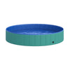 Dog Bathing Tub 12" x 63" Collapsible PVC Pet Foldable Swimming Pool  Green / Blue