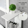 Tall Bathroom Storage Cabinet with 2 Open Shelves and 2 Door Cabinets, Freestanding Linen Tower, Grey