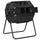 Tumbling Compost Bin Outdoor 360Â° Dual Chamber Rotating Composter 43 Gallon, Black