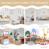 3 Pcs Kids Table and Chair Set with Storage Space, Activity Table and 2 Chairs for Toddler Arts, Crafts, Drawing, Reading, White