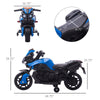 Kids 6V Electric Pedal Motorcycle Ride-On Toy Battery 18 - 48 months Blue