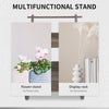Wooden Rustic 2-Level Elevated Garden Plant Bed/Stand with Wheels for Movement & Classic Look/Aesthetic