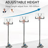 Basketball Hoop Stand Height Adjustable to 5.2 ft-10 ft for Outdoor Use