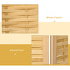 Hand Woven Room Divider, 3 Panel Bamboo Folding Privacy Screen for Home Office, 47.25"x67"x0.75", Natural