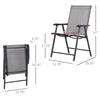 Folding Outdoor Patio Chairs Set of 4 Stackable Portable for Deck, Garden, Camping and Travel