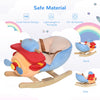 Kids Plush Ride On Rocking Horse Airplane Chair with Nursery Rhyme Sounds
