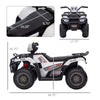 12V Electric Toy Car with Forward Backward Function, Music, LED Headlights, for Ages 3-5 Years, White