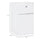 Double Door Mini Fridge with Freezer, 3.2 Cu.Ft Compact Refrigerator with Adjustable Shelf, Thermostat and Reversible Door for Bedroom, White