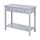 Console Table Industrial Desk with Drawer Bottom Shelf & Large Tabletop for Pictures  Great for the Entryway Grey