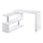 L-Shaped Desk, Versatile Office Desk, Corner Desk with 360Â° Rotating Design and S-Shaped Storage Shelf, L-Shaped Computer Desk, White