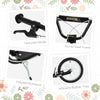 Youth Scooter Kick Scooter for Kids 5+ with Adjustable Handlebar Front and Rear Dual Brakes Inflatable Wheels, Black