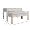 2-Piece Solid Fir Wood Plant Raised Bed Flower Vegetable Herb Grow Box Stand Garden  Step Planter Stand Free Combination