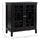 Sideboard Display Cabinet with Double Framed Glass Doors, 2 Adjustable Shelves, and Elevated Base, Espresso