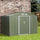 9' x 6' Metal Storage Shed Garden Tool House with Double Sliding Doors, 4 Air Vents for Backyard, Patio, Lawn Green