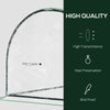 7' L x 3' W x 2.5' H Portable Tunnel Greenhouse for Outdoor Garden Hot House with 4 Zippered Doors, PVC Cover