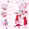 Children Dressing Table Set for Kids of 3-6 Years Dream Princess Vanity Set for Girls Makeup Table - Pink and White
