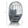 Wicker Egg Chair, 360 Rotating Indoor Outdoor Boho Basket Seat with Cushion and Pillows for Backyard, Porch, Patio, Garden, Handwoven All-Weather PE Rattan, Steel Frame, Gray