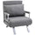 Single Person Folding 5 Position Convertible Sofa Bed Sleeper Chair Chaise Lounge Couch w/Pillow & Steel Frame for Home office, Light Grey