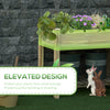 36" x 20" x 30" Raised Garden Bed with Legs and Storage Shelf, Elevated Wood Planter Box, Gardening Standing Growing Bed for Backyard, Patio