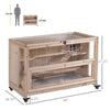 Hamster Cage with Triple Ladders and Double Huts, Big Small Animal Cage, Wheels, Pull-out Tray, Natural
