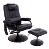 360-Degree Seat Swivel Massage Recliner Chair with Remote Control, Black