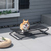 44" Cooling Elevated Dog Bed, Foldable Raised Pet Cot, with Breathable Mesh, Indoor Outdoor Use, for Small & Medium Dog, Black