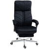 High-Back Office Chair Computer Desk Chair with Footrest Reclining Function and Adjustable Height Black