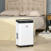 2520Sq. Ft Portable Electric Dehumidifier For Home, Bedroom or Basements with 14 Pint Tank, 2 Speeds and 3 Modes, White