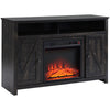 Electric Fireplace TV Stand for TV's up to 50" Flat Screen, Living Room Media Entertainment Console with Doors, Shelves, Espresso