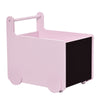 s Kids' Storage Cabinet, Organize Books, Toys, and Crafts, Safely Transport With Included Wheels, Pink 18.5"L x 13.75"W x 18"H