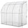 7' x 4' x 7' Outdoor Walk-In Greenhouse, Plant Nursery with Roll-up Door, and PE Cover, White