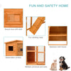 Large Wooden Outdoor Cat Enclosure Catio Cage With Ramp and Covered House 77" x 38" x 69"