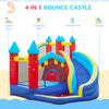 Kids 4 in 1 Inflatable Bounce Castle House with Slide, Water Pool, Climbing Wall