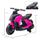 6V Kids Motorcycle Dirt Bike Electric Battery-Powered Ride-On Toy Off-road Street Bike with Music, Headlights, Rechargeable Battery, Training Wheels, for Ages 2-4, Pink