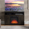 Electric Fireplace TV Stand for TV's up to 50" Flat Screen, Living Room Media Entertainment Console with Doors, Shelves, Espresso