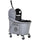 9.5 Gallon(38 Quart) Mop Bucket with Wringer Cleaning Cart, 4 Moving Wheels, 2 Separate Buckets, & Mop-Handle Holder - Grey