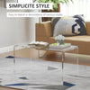 Acrylic Coffee Table 0.5In Thick Rectangle All Acrylic Waterfall Coffee Table Clear Coffee Table Clear