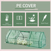 9' L x 3' W x 3' H Mini Greenhouse Portable Hot House with Large Zipper Doors & Water/UV PE Cover for Outdoor and Garden, Green