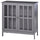 Multifunctional Bathroom Cabinet Storage Organizer Tower with Door and Shelf  Grey