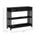 Console Table with Drawers and 2 Shelves Modern Sofa Table for Entryway Living Room Bedroom Black