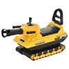 3 in 1 Ride-on Shooting Tank Play Scooter with Real Moving/Shooting Gun Barrel, & Storage Underneath Seat