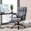High Back Big and Tall Executive Office Chair 484lbs with Wide Seat with Linen Fabric, Adjustable Height, Swivel Wheels, Light Grey