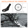 Dog Bike Trailer 2-In-1 Pet Stroller Cart Bicycle Wagon Cargo Carrier with 360 Swivel Wheel Reflectors Parking Brake Straps Cup Holder Orange