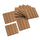 12"x 12" Wood-Plastic Composite 11PCS Quick Interlocking Flooring & Patio Deck Tiles - Teak