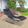 Zero Gravity Rocking Chair Outdoor Chaise Lounge Chair Rocker with Detachable Pillow & Durable Weather-Fighting Fabric for Deck, Black